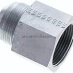 Reduziernippel UN 1-5/8"-12(JIC-AG)-G 1-1/4"(IG), Stahl verzinkt