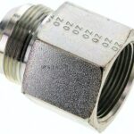 Reduziernippel UN 1-5/8"-12(JIC-AG)-NPT 1-1/4"(IG), Stahl verzinkt