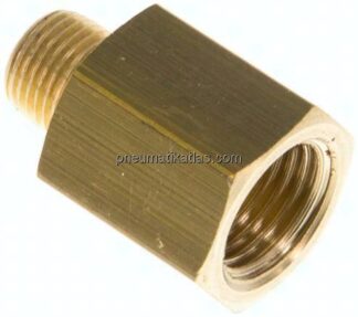 Reduziernippel G 1/8"(AG)-G 1/4"(IG), Messing