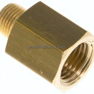 Reduziernippel G 1/8"(AG)-G 1/4"(IG), Messing