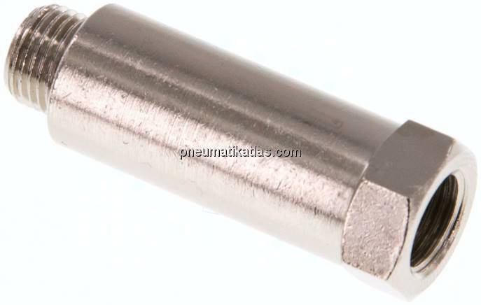 Gewindeverlängerung G 1/8"-36mm, Messing vernickelt
