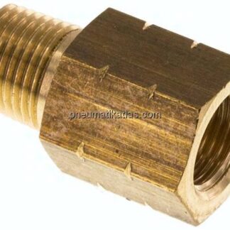 Reduziernippel NPT 1/8"(AG)-G 1/8"(IG), Messing