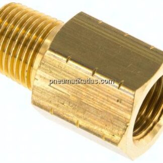 Reduziernippel R 1/8"(AG)-NPT 1/8"(IG), Messing