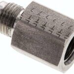 Reduziernippel UNF 1/2"-20(JIC-AG)-G 1/4"(IG), 1.4571