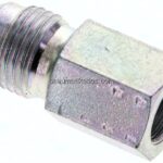 Reduziernippel UNF 1/2"-20(JIC-AG)-G 1/8"(IG), Stahl verzinkt