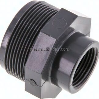 Reduziernippel G 2"(AG)-Rp 1"(IG), PVC-U
