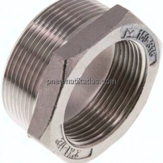 Reduziernippel R 2"(AG)-Rp 1-1/2"(IG), 1.4408