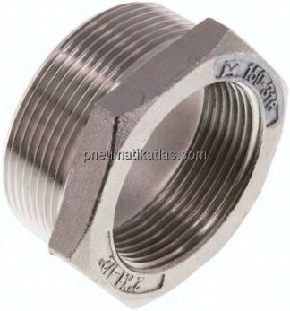 Reduziernippel R 2"(AG)-Rp 1-1/2"(IG), 1.4408