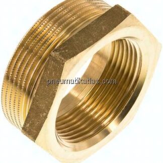 Reduziernippel G 2"(AG)-G 1-1/2"(IG), Messing