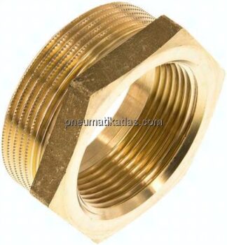 Reduziernippel G 2"(AG)-G 1-1/2"(IG), Messing