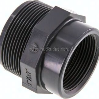 Reduziernippel G 2"(AG)-Rp 1-1/2"(IG), PVC-U