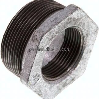 Reduziernippel R 2"(AG)-Rp 1-1/4"(IG), Temperguss verzinkt