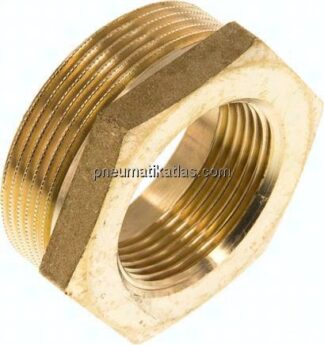 Reduziernippel G 2"(AG)-G 1-1/4"(IG), Messing