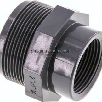 Reduziernippel G 2"(AG)-Rp 1-1/4"(IG), PVC-U