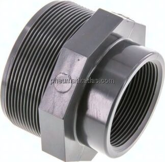 Reduziernippel G 3"(AG)-Rp 2"(IG), PVC-U
