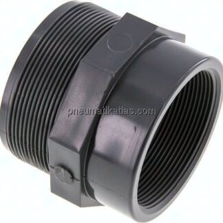 Reduziernippel G 3"(AG)-Rp 2-1/2"(IG), PVC-U