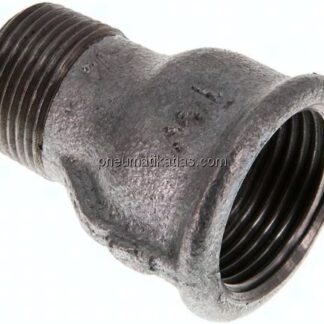 Reduziernippel R 3/4"(AG)-Rp 1"(IG), Temperguss verzinkt