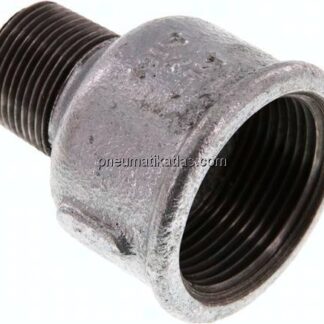Reduziernippel R 3/4"(AG)-Rp 1-1/4"(IG), Temperguss verzinkt