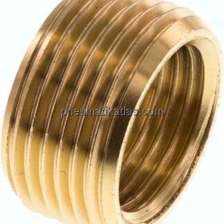 Reduziernippel ohne Bund G 3/4"(AG)-G 1/2"(IG), Messing