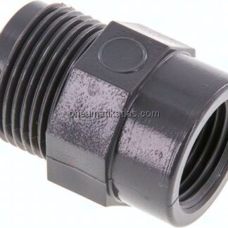 Reduziernippel G 3/4"(AG)-Rp 1/2"(IG), PVC-U