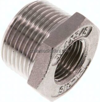 Reduziernippel R 3/4"(AG)-Rp 3/8"(IG), 1.4408