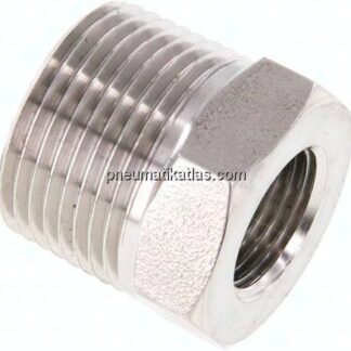 Reduziernippel NPT 3/4"(AG)-NPT 3/8"(IG), 1.4571