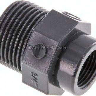 Reduziernippel G 3/4"(AG)-Rp 3/8"(IG), PVC-U