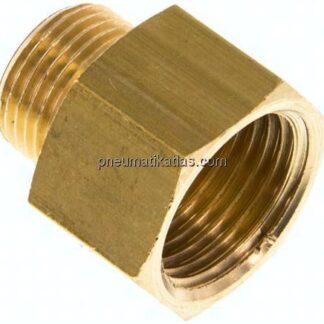 Reduziernippel G 3/8"(AG)-G 1/2"(IG), Messing