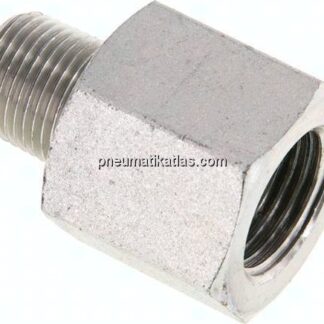 Reduziernippel NPT 3/8"(AG)-NPT 1/2"(IG), Stahl verzinkt