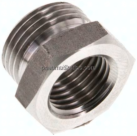 Reduziernippel G 3/8"(AG)-G 1/4"(IG), 1.4571