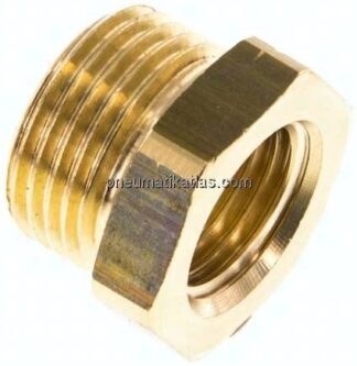 Reduzixernippel G 3/8"(AG)-G 1/ 4"(IG), Messing