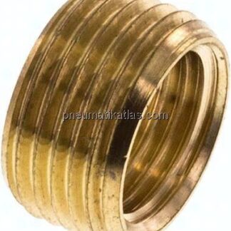 Reduziernippel ohne Bund G 3/8"(AG)-G 1/4"(IG), Messing