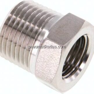Reduziernippel NPT 3/8"(AG)-NPT 1/4"(IG), 1.4571