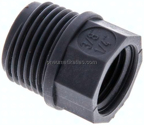 Reduziernippel G 3/8"(AG)-G 1/4"(IG), Polypropylen