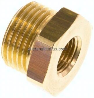 Reduziernippel G 3/8"(AG)-G 1/8"(IG), Messing