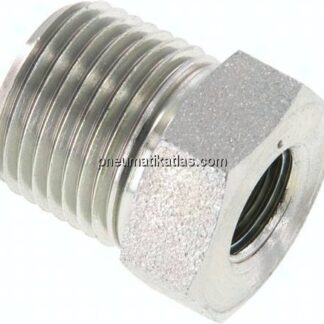 Reduziernippel NPT 3/8"(AG)-NPT 1/8"(IG), Stahl verzinkt