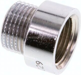 Gewindeverlängerung G 3/8"-10mm, Messing verchromt