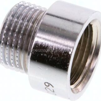 Gewindeverlängerung G 3/8"-10mm, Messing verchromt