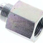 Reduziernippel UNF 3/4"-16(JIC-AG)-G 1/2"(IG), Stahl verzinkt