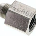 Reduziernippel UNF 3/4"-16(JIC-AG)-NPT 1/2"(IG), Stahl verzinkt