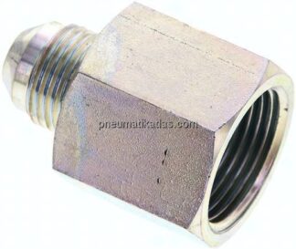 Reduziernippel UNF 3/4"-16(JIC-AG)-G 3/4"(IG), Stahl verzinkt