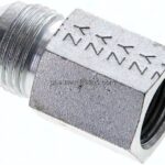 Reduziernippel UNF 3/4"-16(JIC-AG)-G 3/8"(IG), Stahl verzinkt