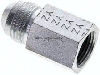 Reduziernippel UNF 3/4"-16(JIC-AG)-G 3/8"(IG), Stahl verzinkt