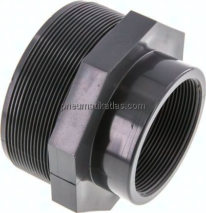 Reduziernippel G 4"(AG)-Rp 2-1/2"(IG), PVC-U