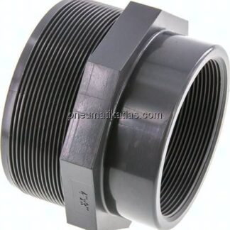 Reduziernippel G 4"(AG)-Rp 3"(IG), PVC-U