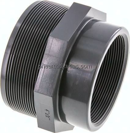 Reduziernippel G 4"(AG)-Rp 3"(IG), PVC-U