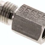 Reduziernippel UNF 7/16"-20(JIC-AG)-G 1/8"(IG), 1.4571
