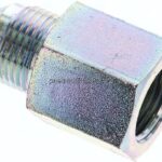 Reduziernippel UNF 7/8"-14(JIC-AG)-G 1/2"(IG), Stahl verzinkt