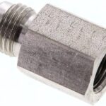 Reduziernippel UNF 9/16"-18(JIC-AG)-G 1/4"(IG), 1.4571