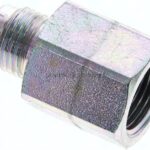 Reduziernippel UNF 9/16"-18(JIC-AG)-G 3/8"(IG), Stahl verzinkt